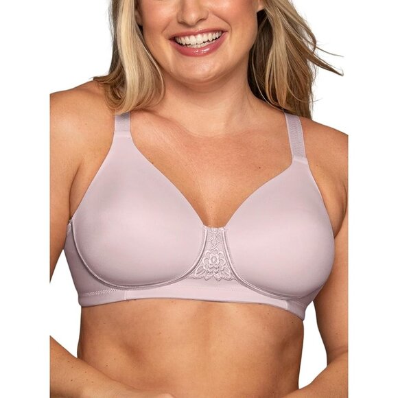 Vanity Fair Beauty Back Bra #71380 Size 42G Sheer Quartz Pink No Underwire - Picture 1 of 7